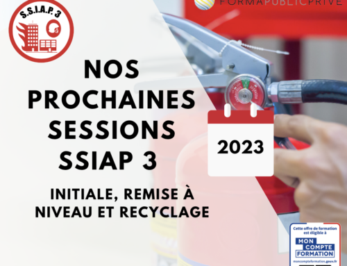 Nos prochaines sessions SSIAP 3 – 2023