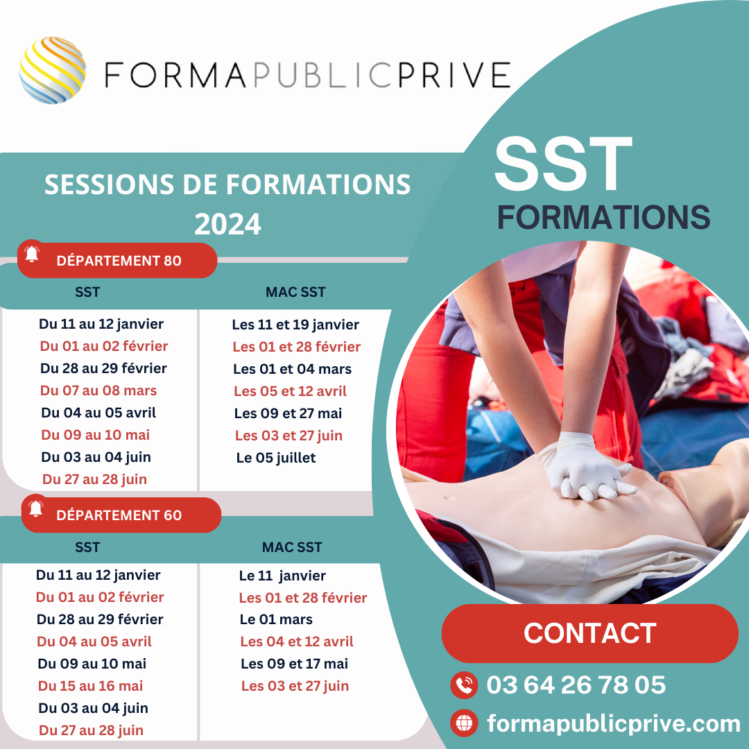 Formation SST et MAC SST - Départements 80 et 60.