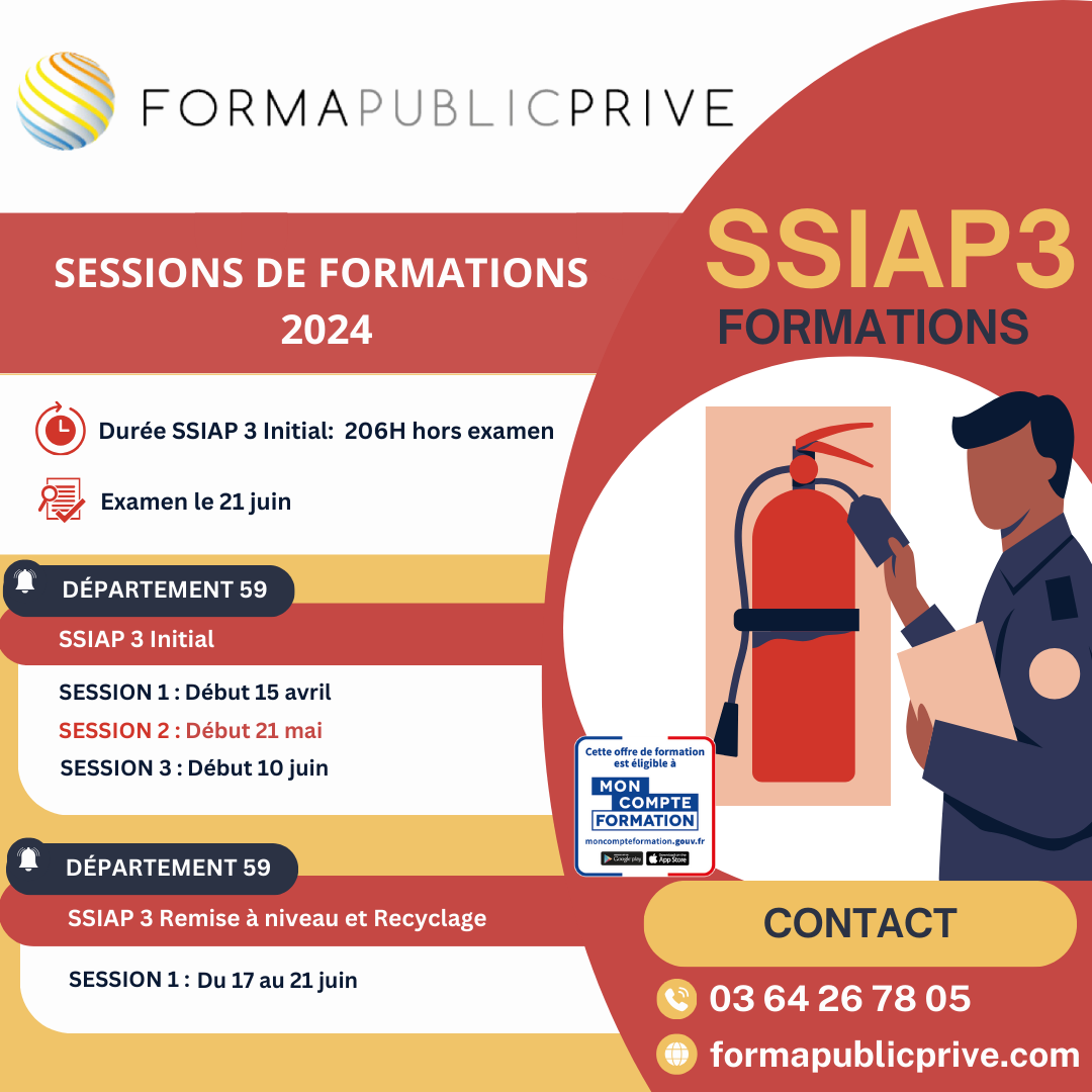 Formation SSIAP 3 - Département 59.